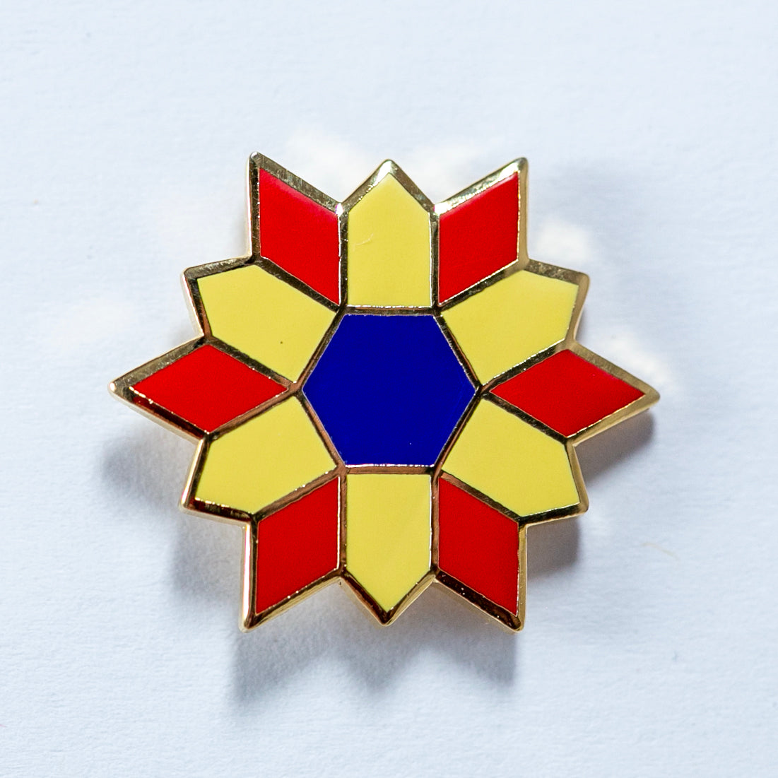 Flower Pattern Red Yellow Blue
