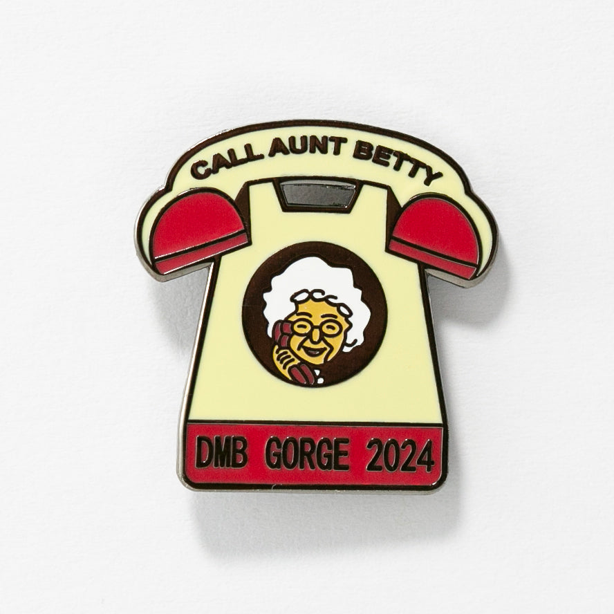 Call Aunt Betty Enamel Pin