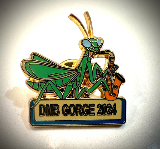 Mantis Saxophone Enamel Pin