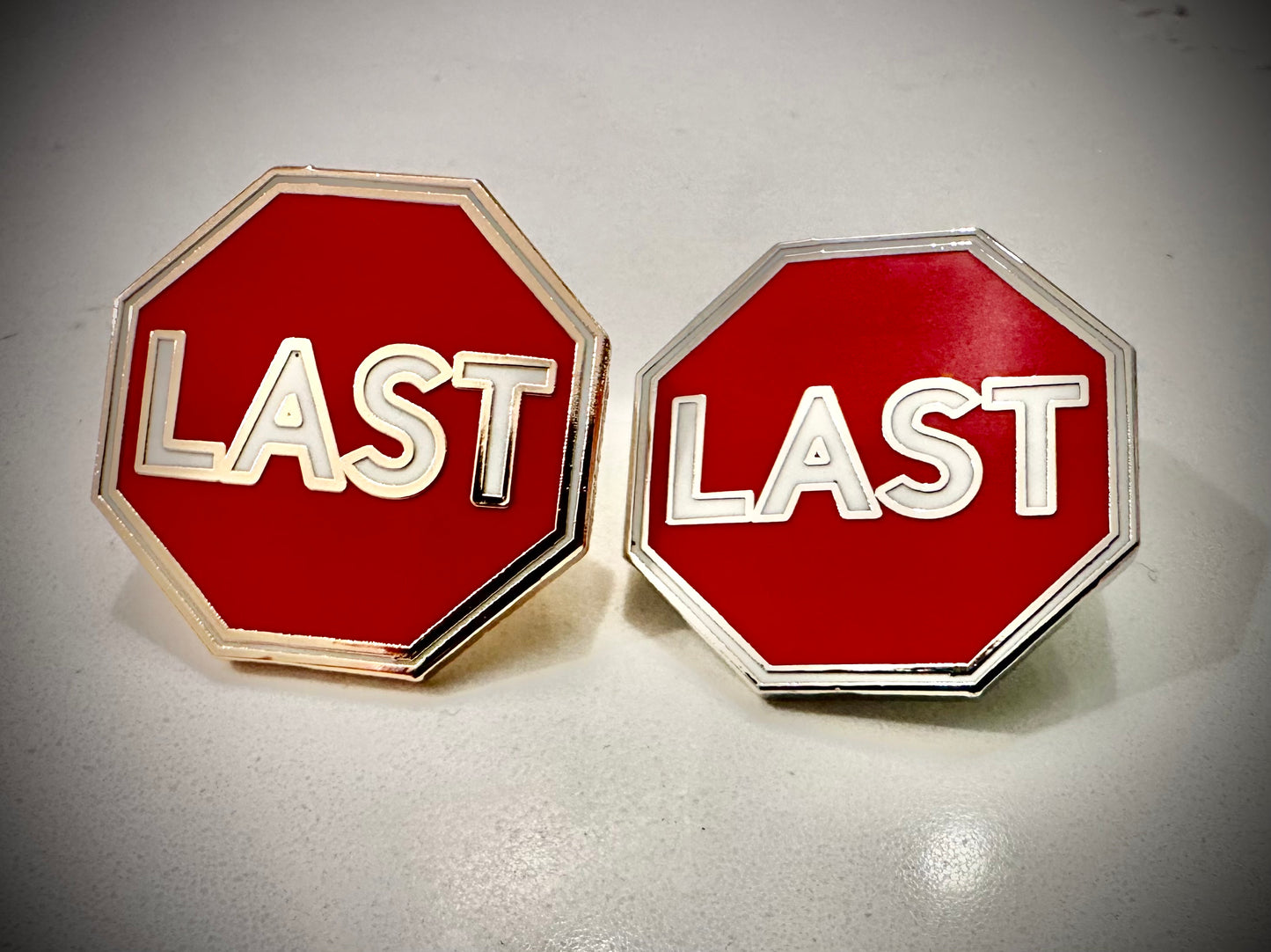 The Last Stop Enamel Pin (pair)